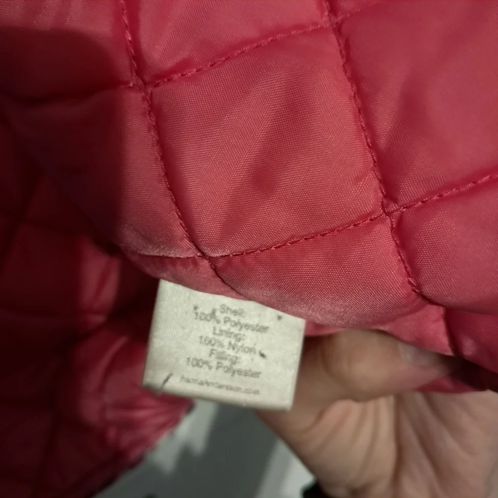 Hanna Andersson Girls Winter Jacket Size 110 in Pink Paisley Detachable Hood